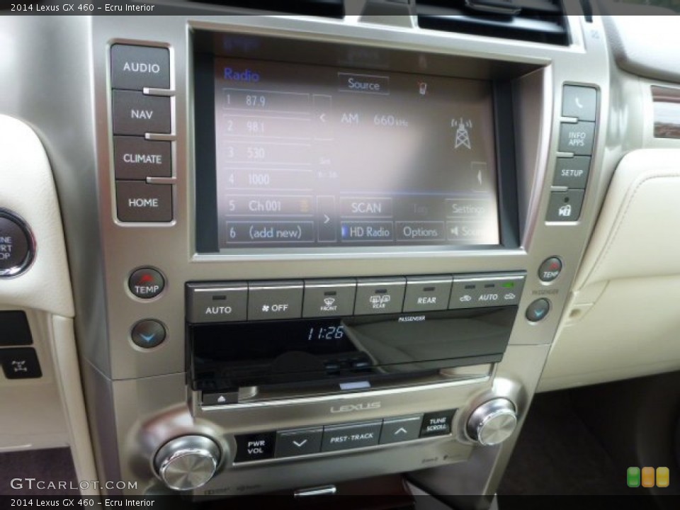 Ecru Interior Controls for the 2014 Lexus GX 460 #86951914