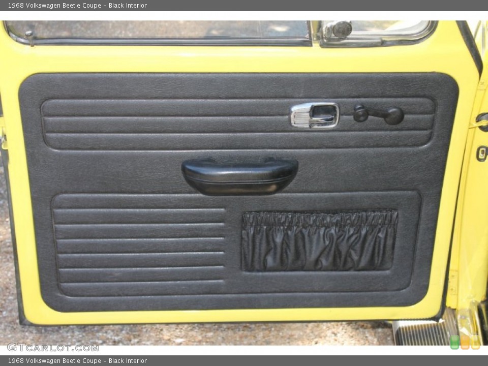 Black Interior Door Panel for the 1968 Volkswagen Beetle Coupe #86957527