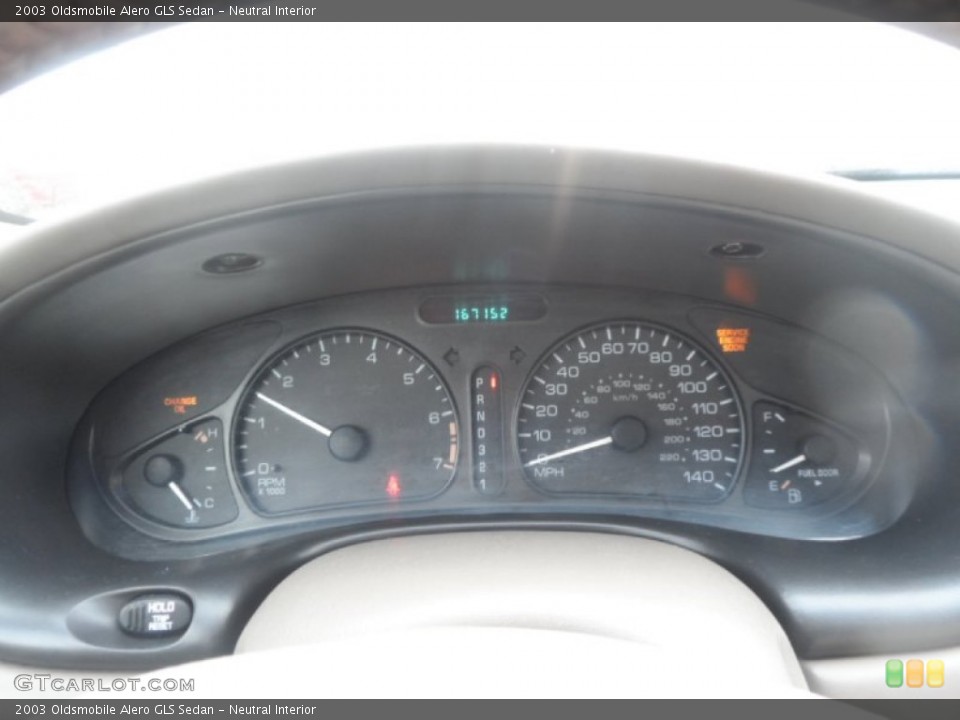 Neutral Interior Gauges for the 2003 Oldsmobile Alero GLS Sedan #86960668