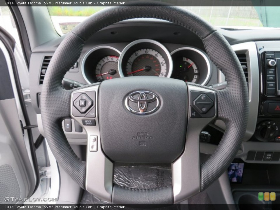 Graphite Interior Steering Wheel for the 2014 Toyota Tacoma TSS V6 Prerunner Double Cab #86964332