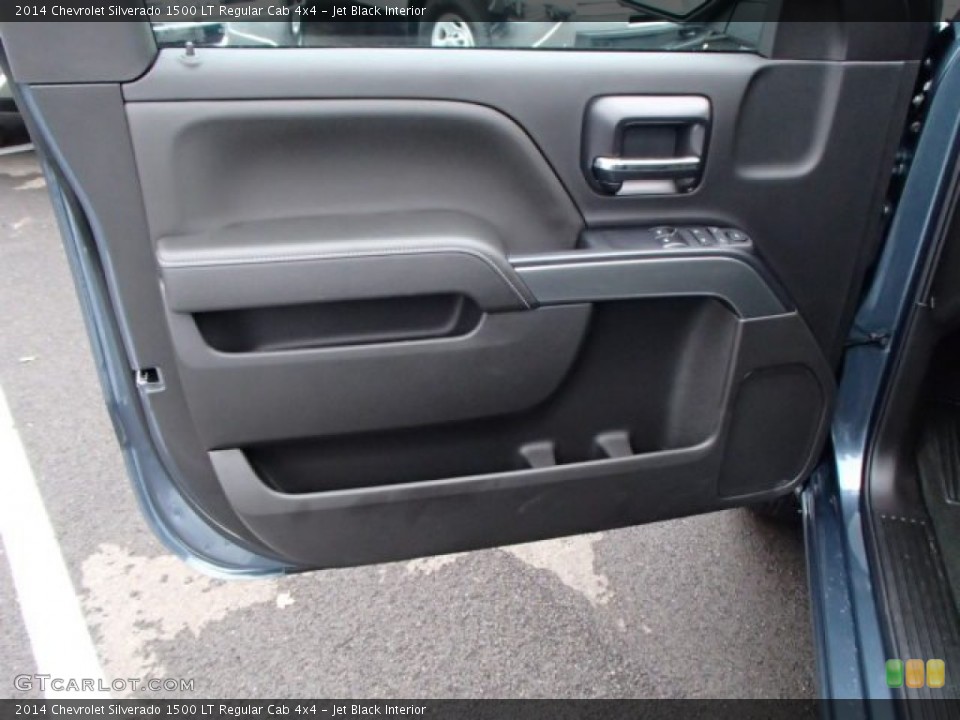 Jet Black Interior Door Panel for the 2014 Chevrolet Silverado 1500 LT Regular Cab 4x4 #86965324