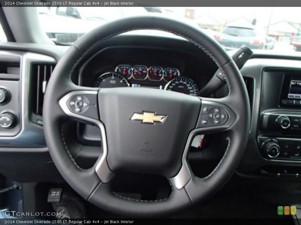 Jet Black Interior Steering Wheel for the 2014 Chevrolet Silverado 1500 LT Regular Cab 4x4 #86965402