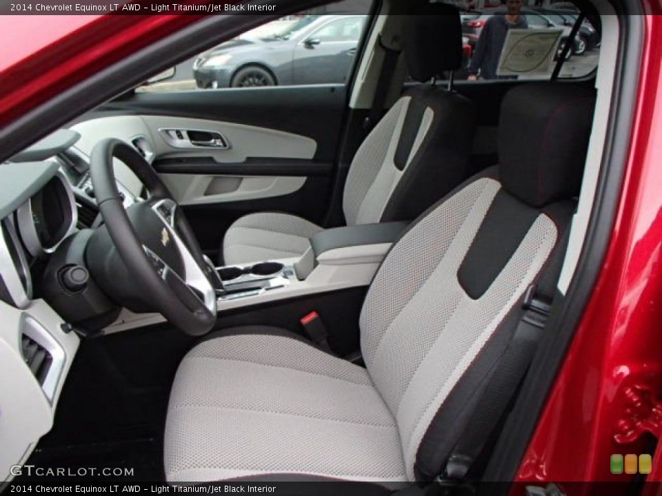Light Titanium/Jet Black Interior Front Seat for the 2014 Chevrolet Equinox LT AWD #86967757