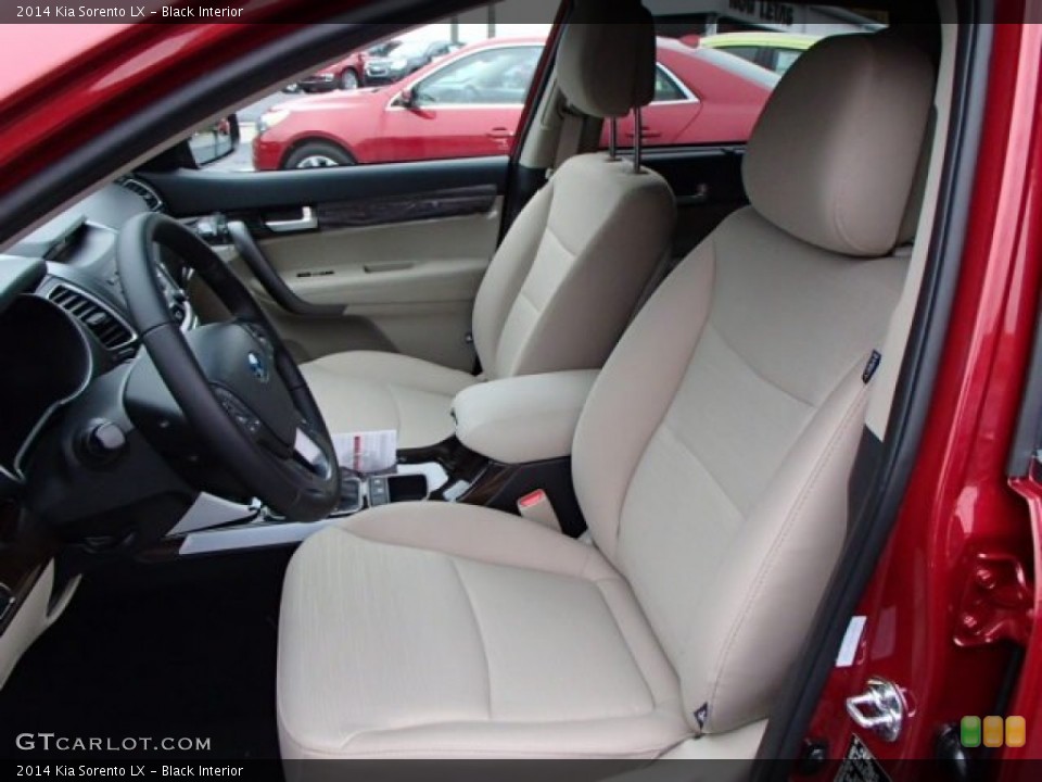 Black Interior Front Seat for the 2014 Kia Sorento LX #86969389
