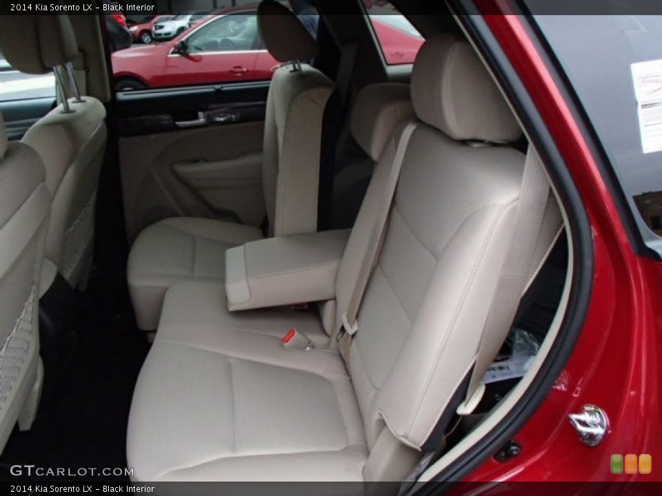 Black Interior Rear Seat for the 2014 Kia Sorento LX #86969407