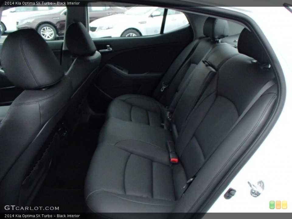 Black Interior Rear Seat for the 2014 Kia Optima SX Turbo #86969809