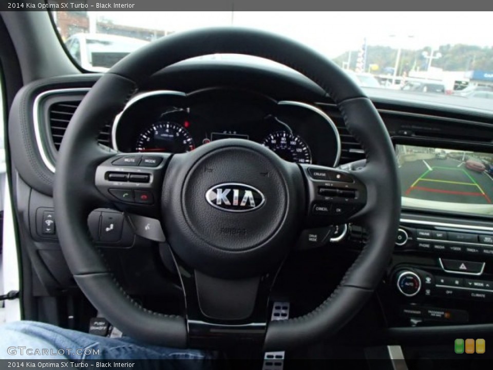 Black Interior Steering Wheel for the 2014 Kia Optima SX Turbo #86969968