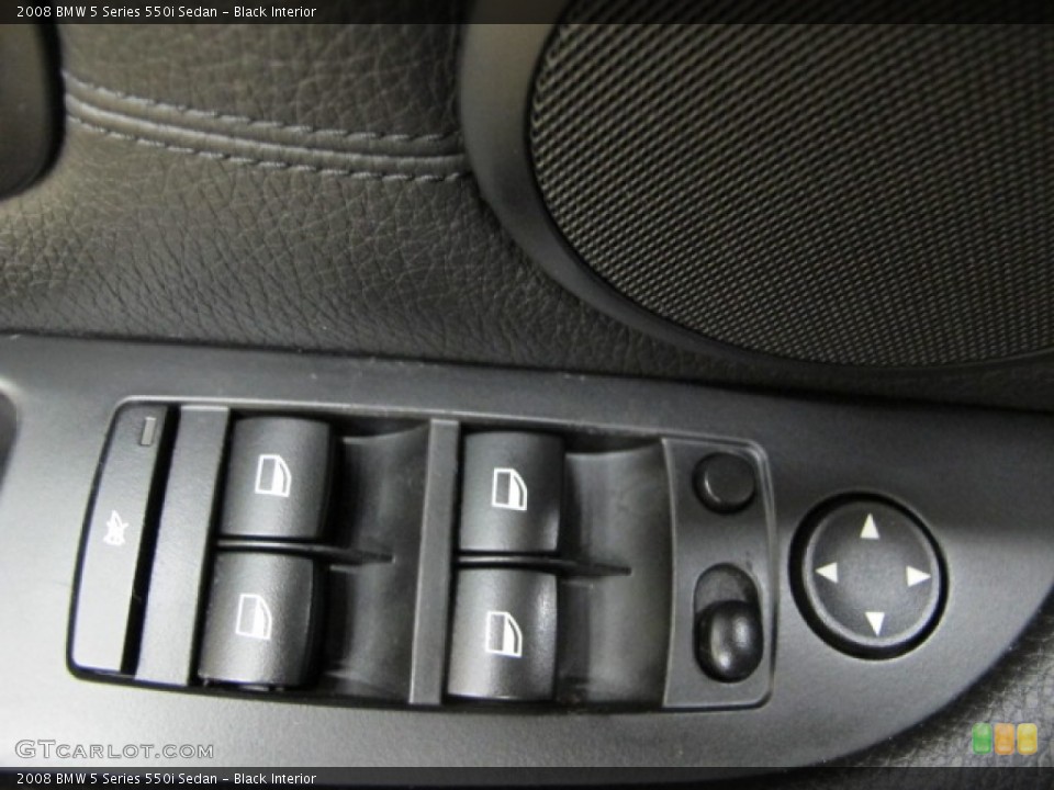 Black Interior Controls for the 2008 BMW 5 Series 550i Sedan #86971171