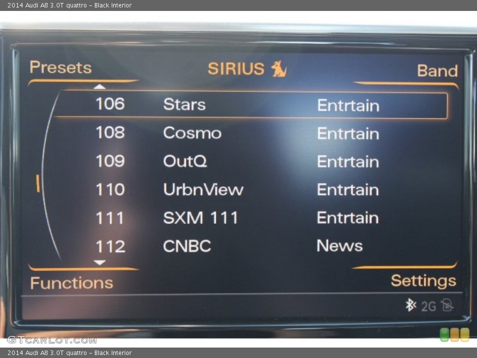 Black Interior Controls for the 2014 Audi A8 3.0T quattro #86973700