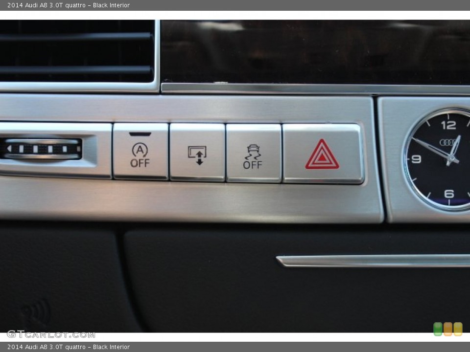 Black Interior Controls for the 2014 Audi A8 3.0T quattro #86973760