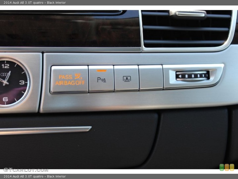 Black Interior Controls for the 2014 Audi A8 3.0T quattro #86973778