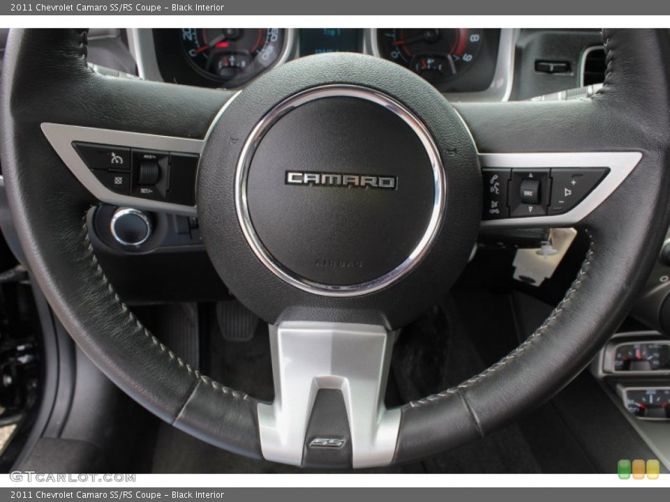 Black Interior Steering Wheel for the 2011 Chevrolet Camaro SS/RS Coupe #86973841