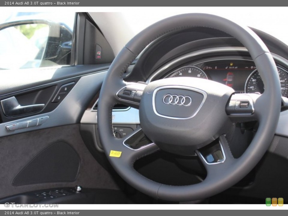 Black Interior Steering Wheel for the 2014 Audi A8 3.0T quattro #86973883