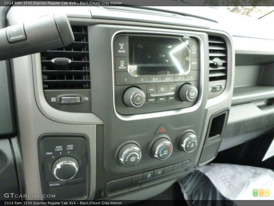 Black/Diesel Gray Interior Controls for the 2014 Ram 1500 Express Regular Cab 4x4 #86977732