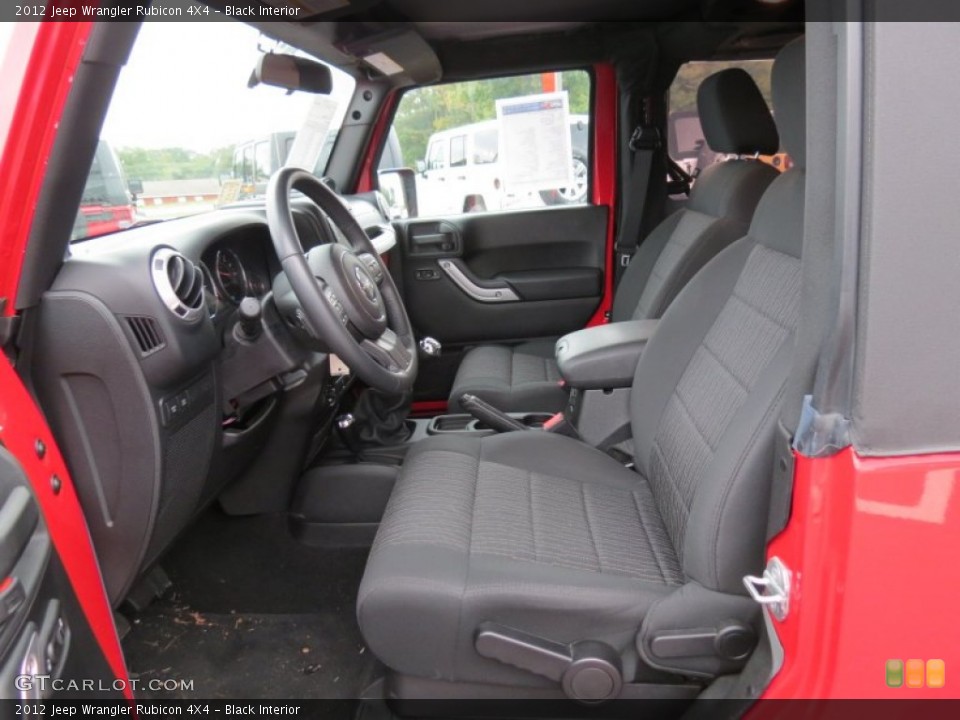 Black Interior Photo for the 2012 Jeep Wrangler Rubicon 4X4 #86979382