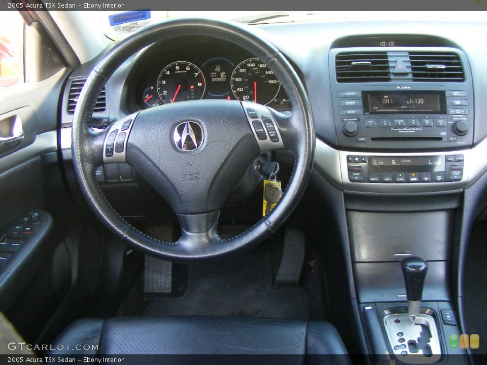 Ebony Interior Dashboard for the 2005 Acura TSX Sedan #869811
