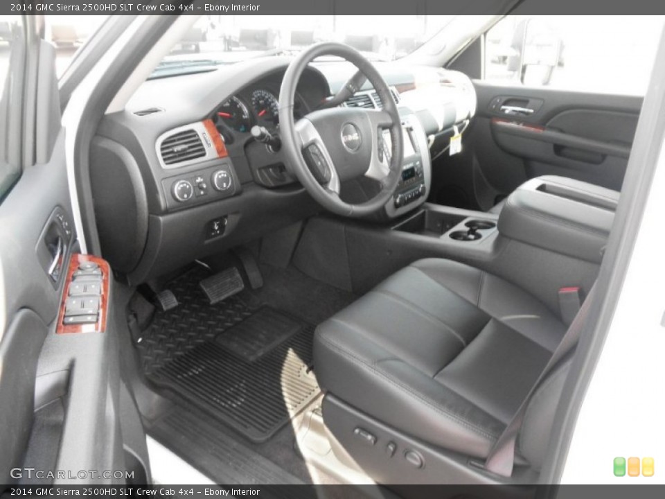 Ebony Interior Prime Interior for the 2014 GMC Sierra 2500HD SLT Crew Cab 4x4 #86982659