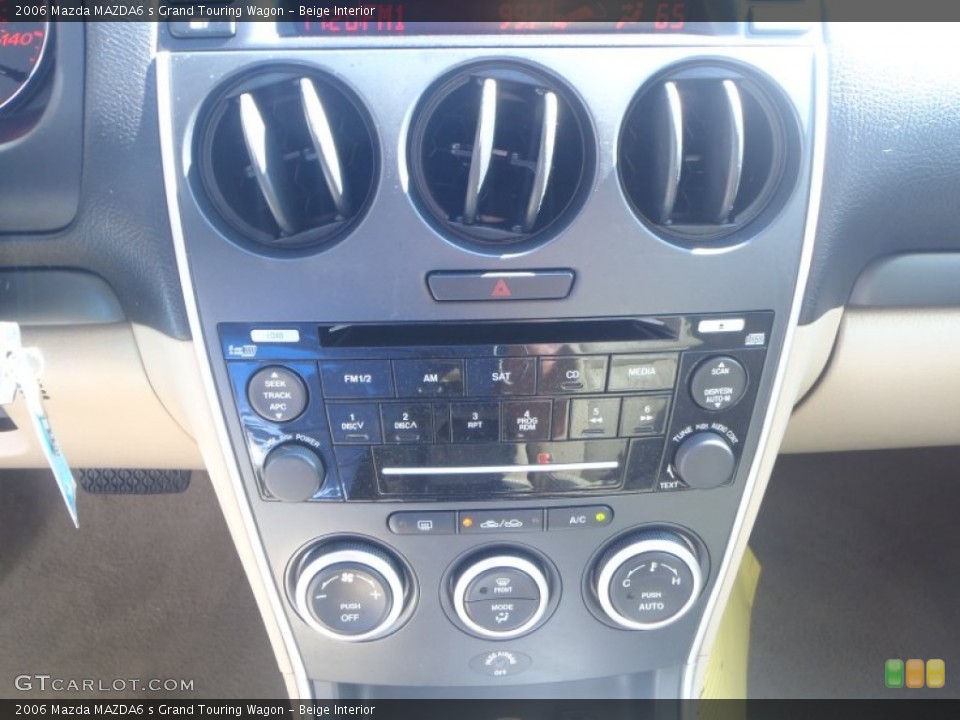 Beige Interior Controls for the 2006 Mazda MAZDA6 s Grand Touring Wagon #86983487