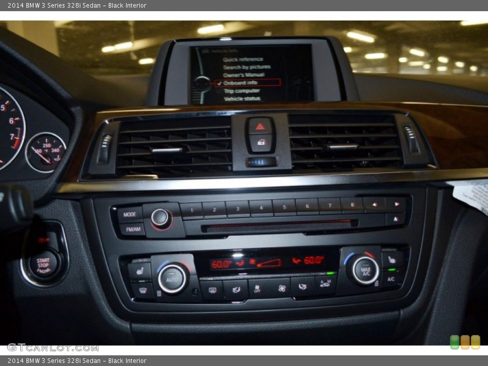 Black Interior Controls for the 2014 BMW 3 Series 328i Sedan #86986145