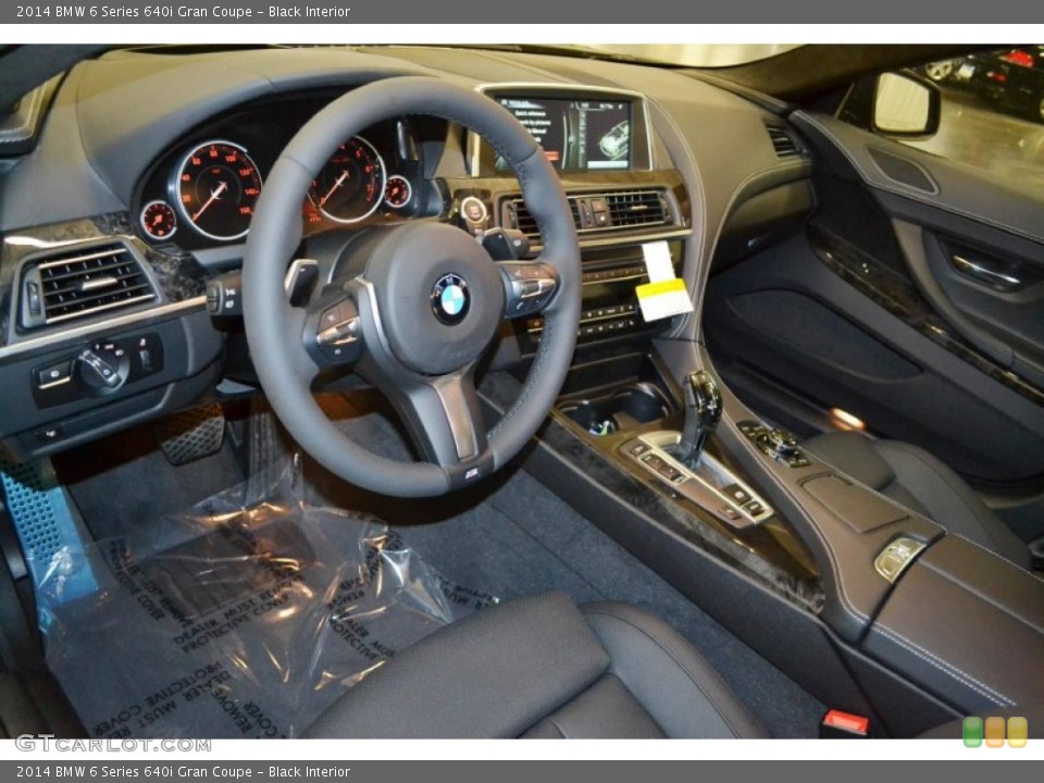 Black Interior Prime Interior for the 2014 BMW 6 Series 640i Gran Coupe #86987840