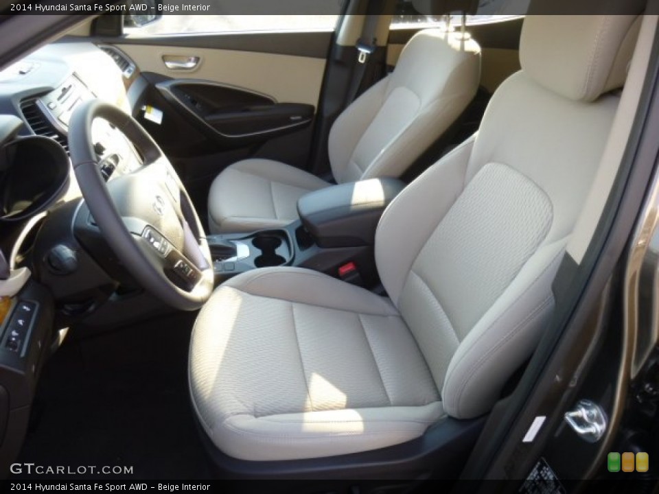 Beige Interior Front Seat for the 2014 Hyundai Santa Fe Sport AWD #86992880