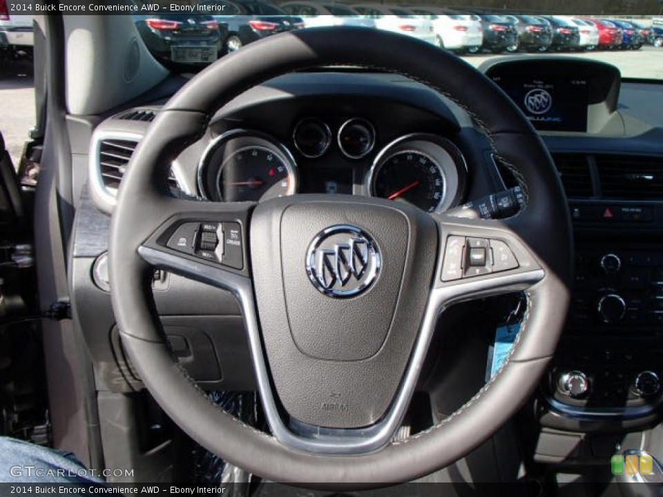 Ebony Interior Steering Wheel for the 2014 Buick Encore Convenience AWD #86993657