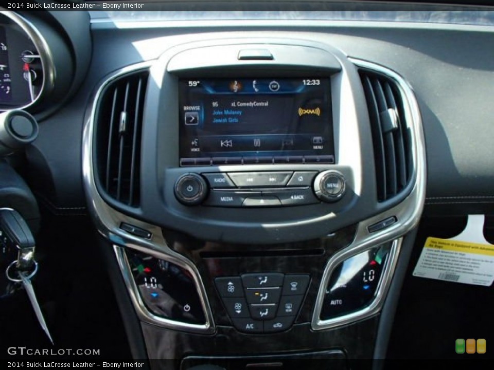 Ebony Interior Controls for the 2014 Buick LaCrosse Leather #86994944