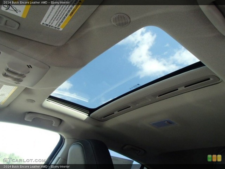 Ebony Interior Sunroof for the 2014 Buick Encore Leather AWD #86995418