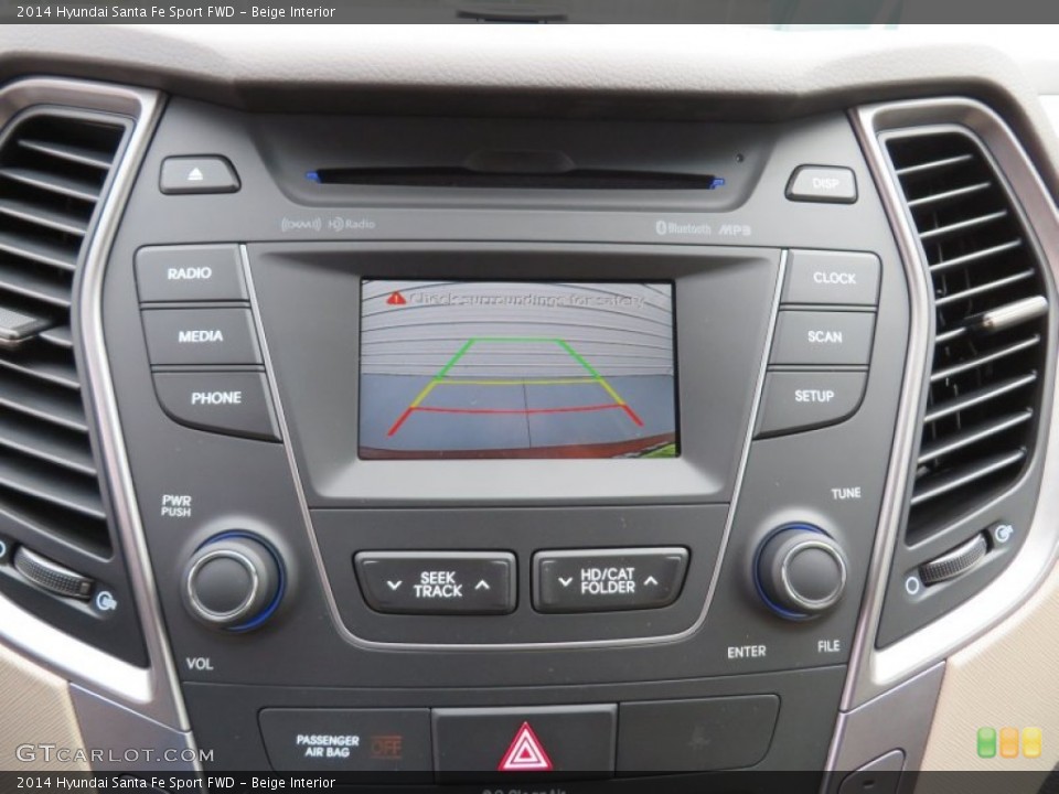 Beige Interior Controls for the 2014 Hyundai Santa Fe Sport FWD #87007355