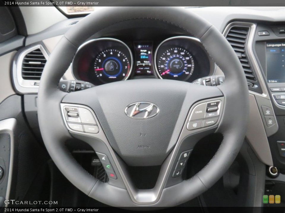 Gray Interior Steering Wheel for the 2014 Hyundai Santa Fe Sport 2.0T FWD #87008411