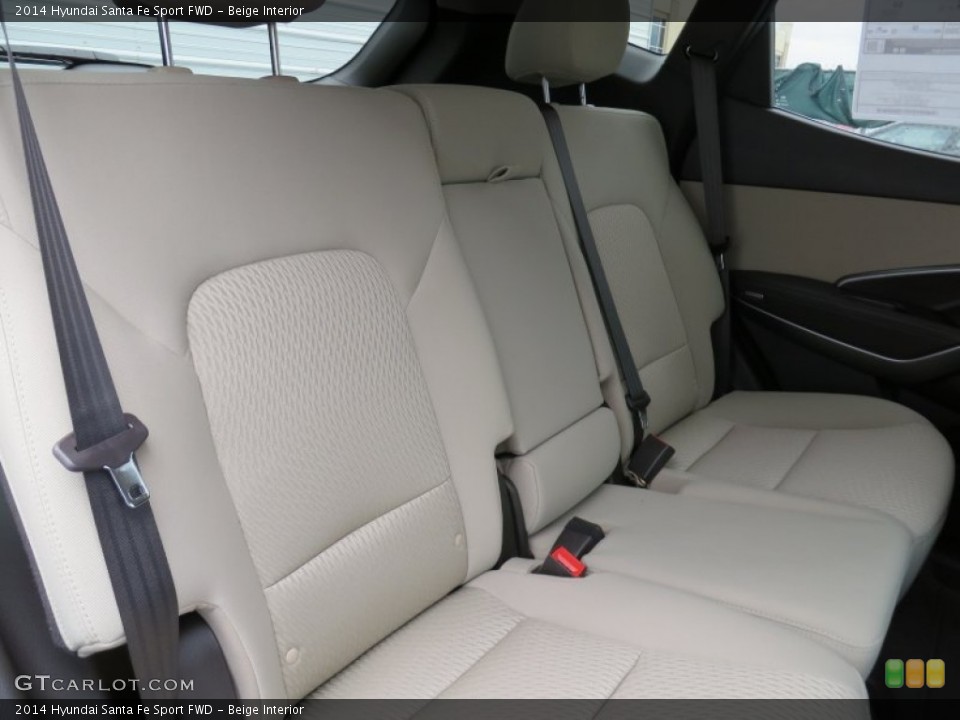 Beige Interior Rear Seat for the 2014 Hyundai Santa Fe Sport FWD #87009044