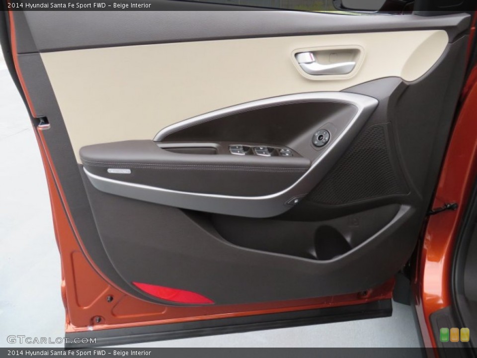 Beige Interior Door Panel for the 2014 Hyundai Santa Fe Sport FWD #87009153