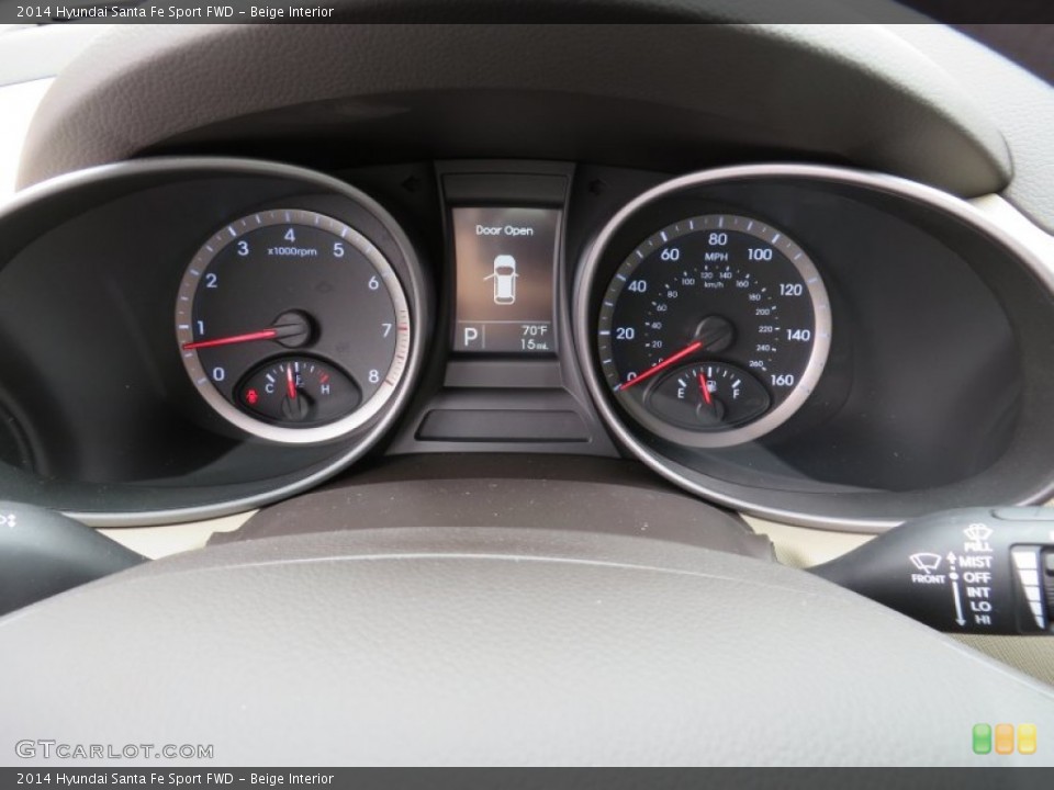 Beige Interior Gauges for the 2014 Hyundai Santa Fe Sport FWD #87009380