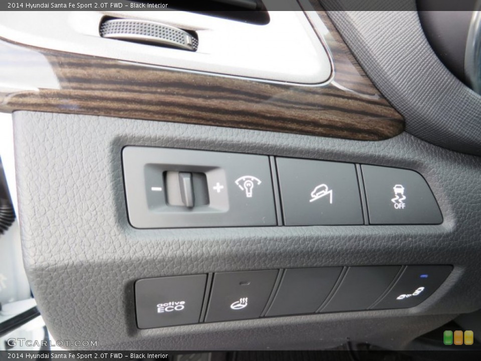 Black Interior Controls for the 2014 Hyundai Santa Fe Sport 2.0T FWD #87011312