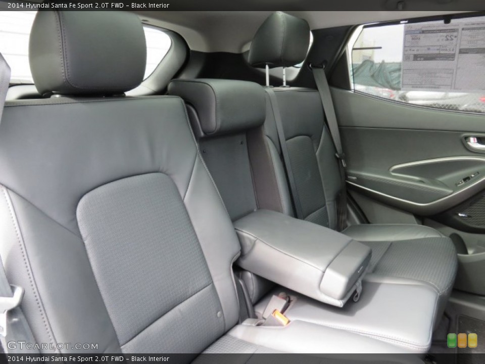 Black Interior Rear Seat for the 2014 Hyundai Santa Fe Sport 2.0T FWD #87012734