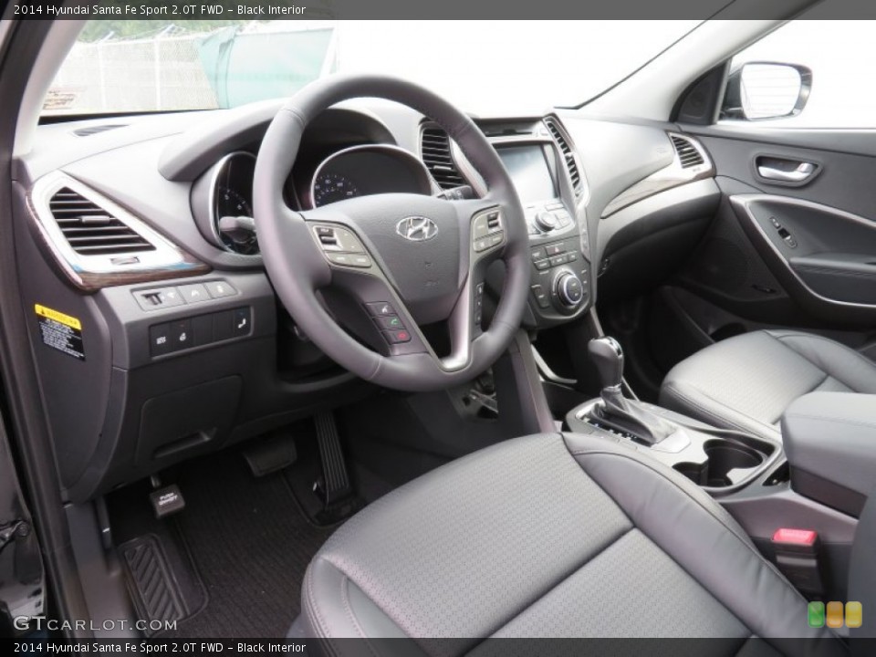Black 2014 Hyundai Santa Fe Sport Interiors