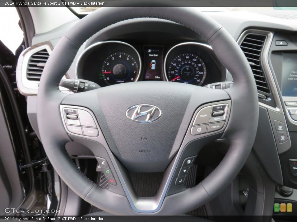 Black Interior Steering Wheel for the 2014 Hyundai Santa Fe Sport 2.0T FWD #87013043