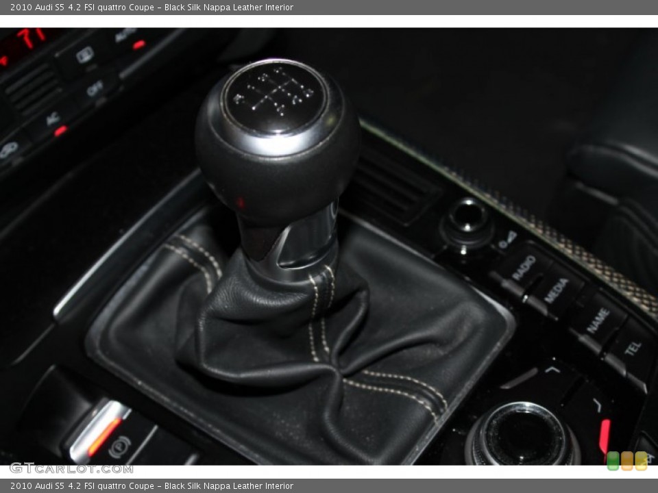 Black Silk Nappa Leather Interior Transmission for the 2010 Audi S5 4.2 FSI quattro Coupe #87016040