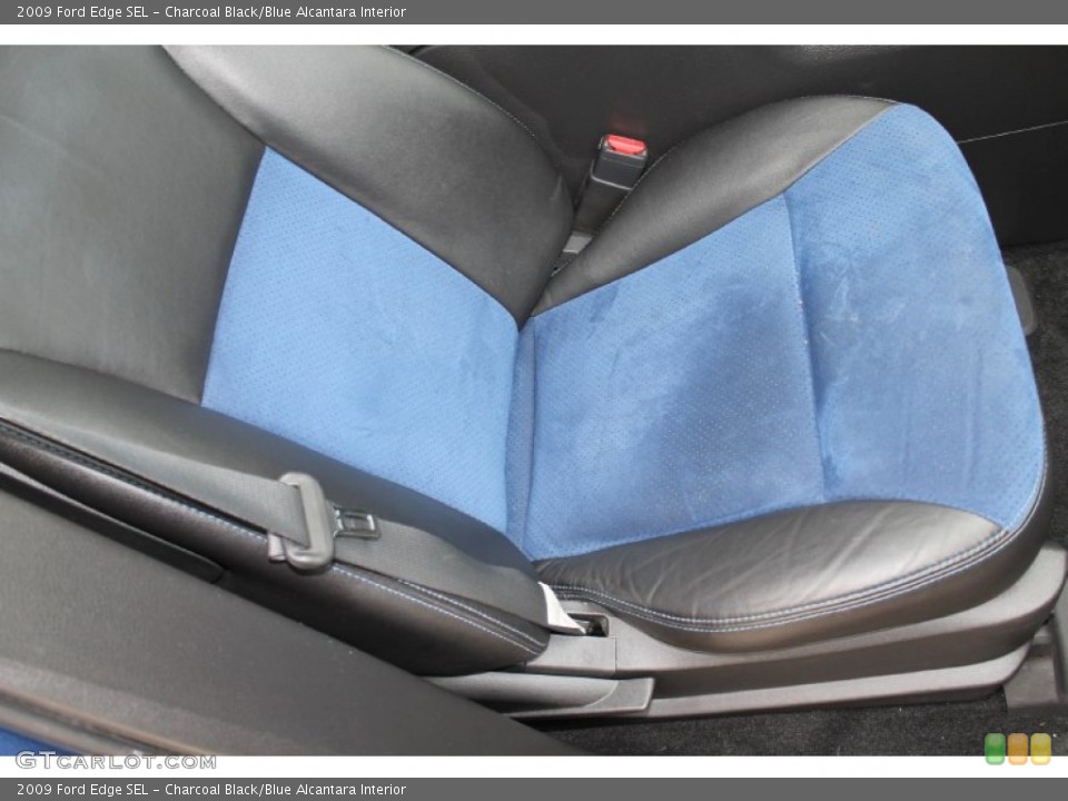 Charcoal Black/Blue Alcantara Interior Front Seat for the 2009 Ford Edge SEL #87016808