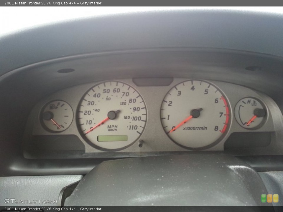 Gray Interior Gauges for the 2001 Nissan Frontier SE V6 King Cab 4x4 #87018875
