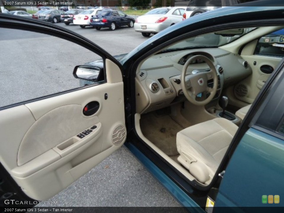 Tan Interior Photo for the 2007 Saturn ION 3 Sedan #87018989