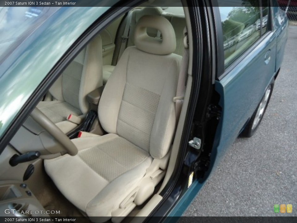 Tan Interior Front Seat for the 2007 Saturn ION 3 Sedan #87018998