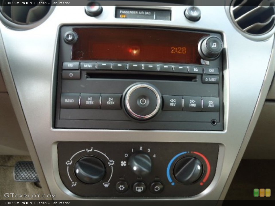 Tan Interior Audio System for the 2007 Saturn ION 3 Sedan #87019097