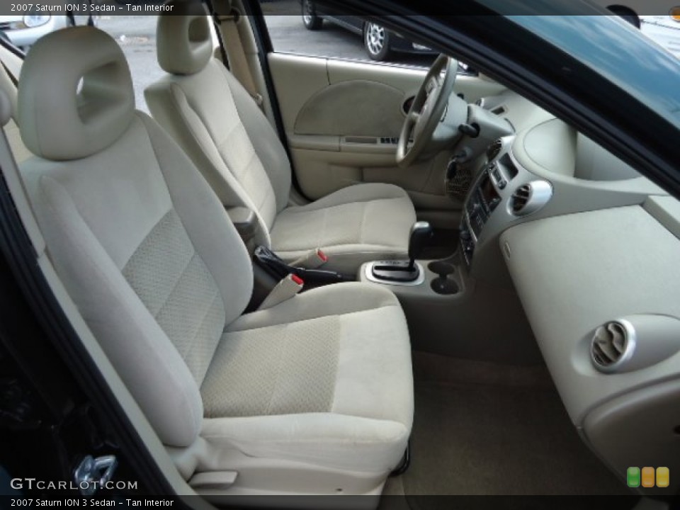 Tan Interior Front Seat for the 2007 Saturn ION 3 Sedan #87019208