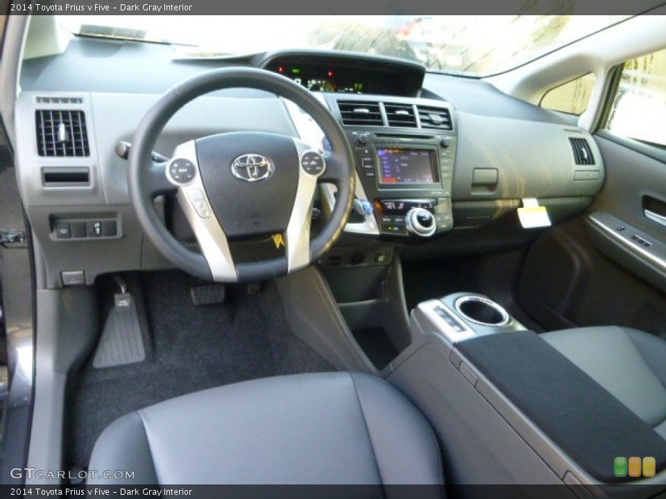 Dark Gray Interior Photo for the 2014 Toyota Prius v Five #87020429