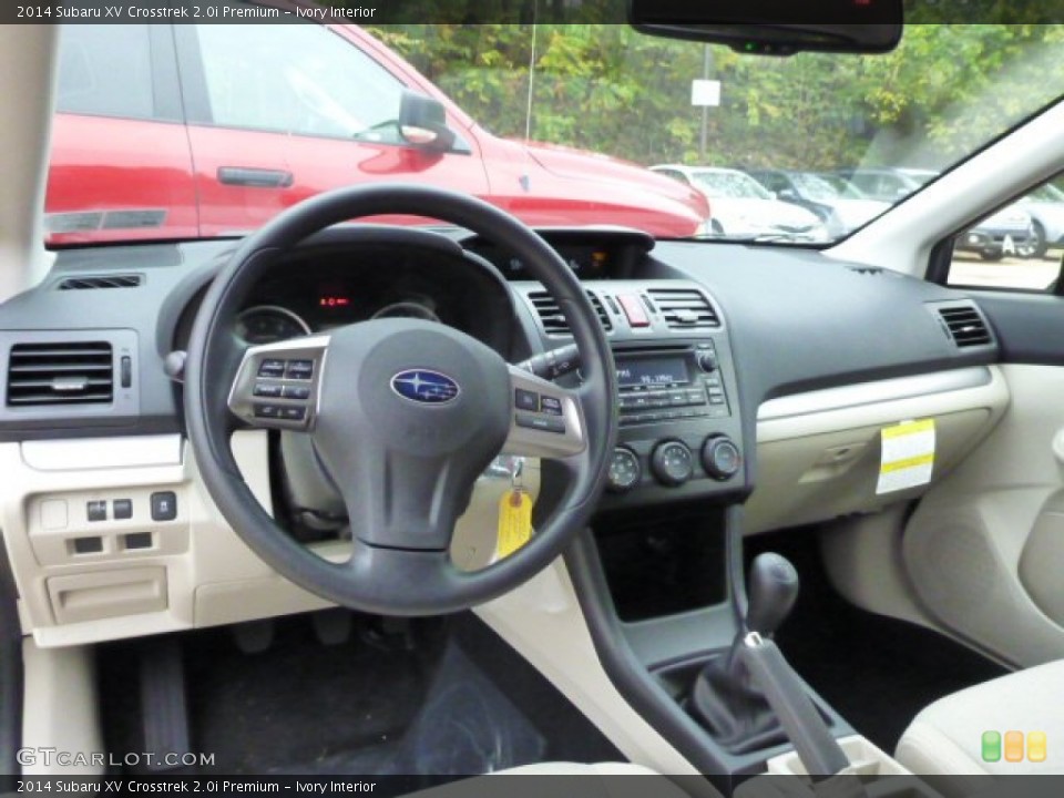 Ivory Interior Dashboard for the 2014 Subaru XV Crosstrek 2.0i Premium #87021908