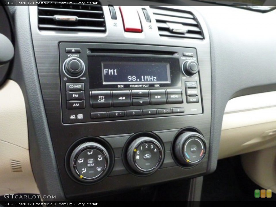 Ivory Interior Controls for the 2014 Subaru XV Crosstrek 2.0i Premium #87022043