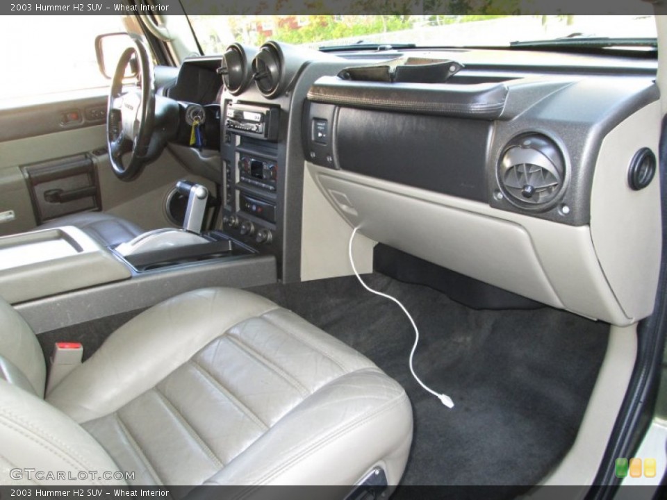 Wheat Interior Dashboard for the 2003 Hummer H2 SUV #87024602