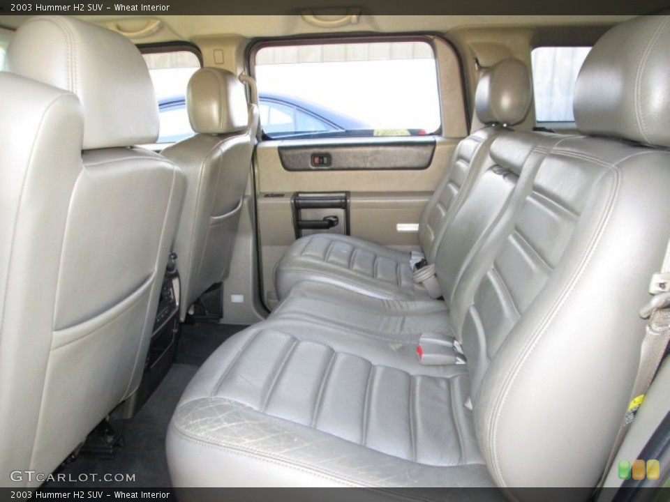 Wheat Interior Rear Seat for the 2003 Hummer H2 SUV #87024620