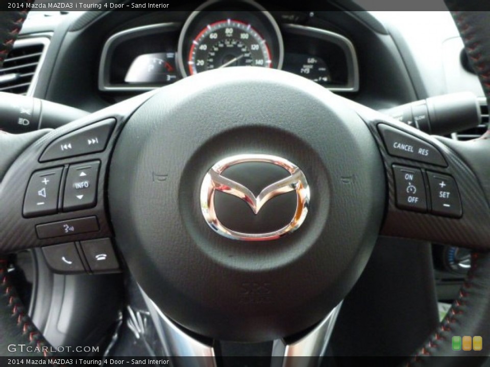 Sand Interior Controls for the 2014 Mazda MAZDA3 i Touring 4 Door #87024989